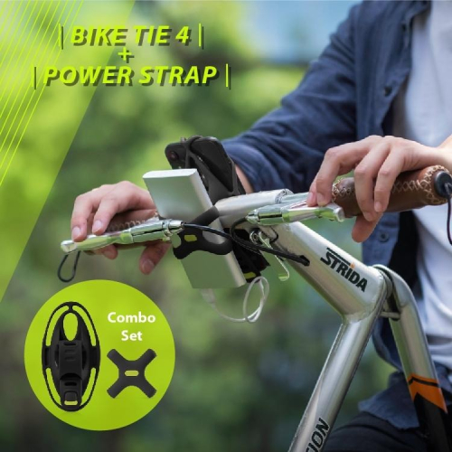 【Bone 】單車手機綁四代+電源綁套組 Bike Tie 4自行車 腳踏車 手機架 youbike 小折 電動滑板車