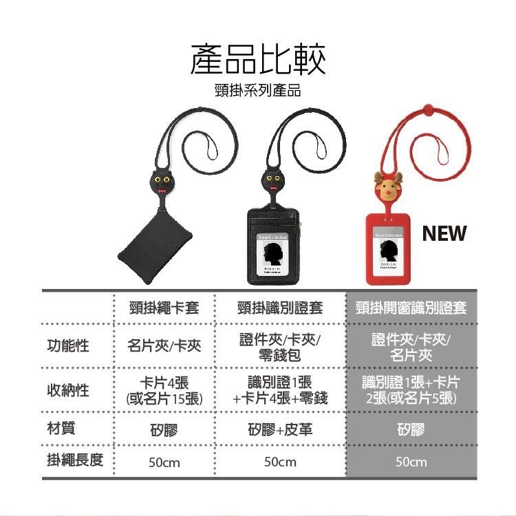 【BONE】頸掛開窗識別證套 證件套 悠遊卡套 開學 辦公 送禮 聖誕節-細節圖8