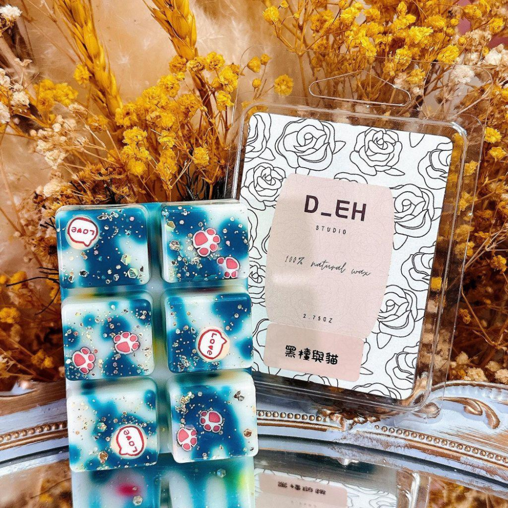 D_eh．黑檀與貓♒︎木質東方調｜蠟磚融臘塊♒︎香氛融臘塊-細節圖2