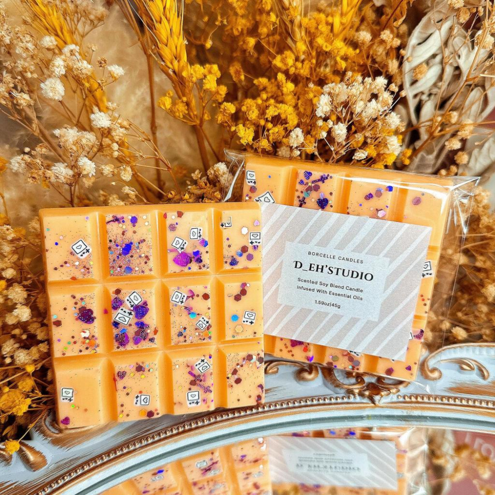 D_eh｜波羅的海琥珀｜宮格融臘塊｜手工｜100%天然大豆蠟-細節圖2