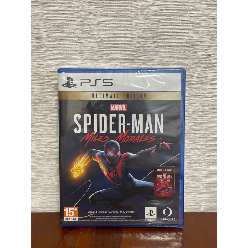 全新未拆封PS5遊戲片-漫威蜘蛛人:麥爾斯 摩拉斯 終極版 中英文合版