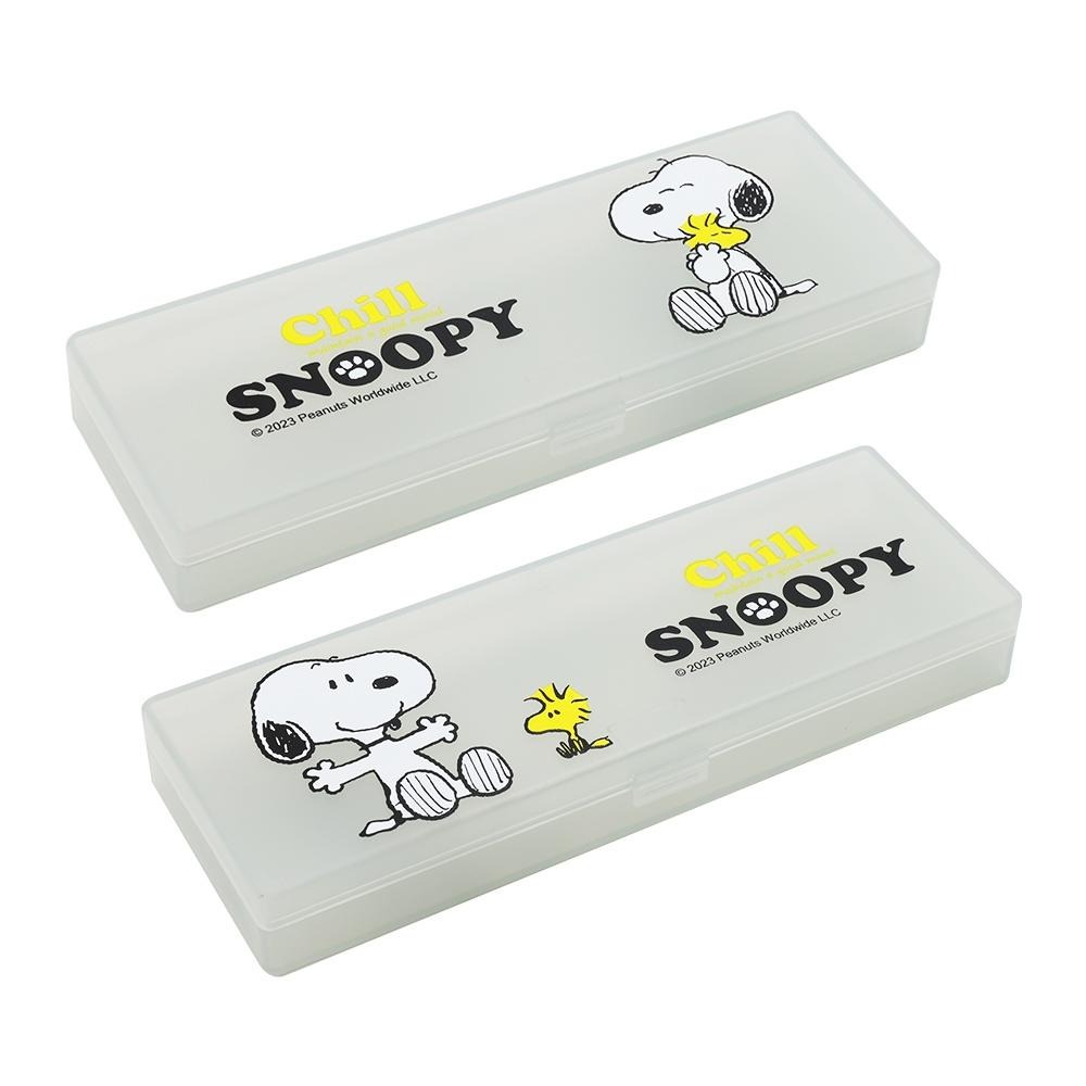 史努比 Snoopy PP多功能筆盒 鉛筆盒 (半透明) 收納盒【5ip8】WP0343-細節圖2