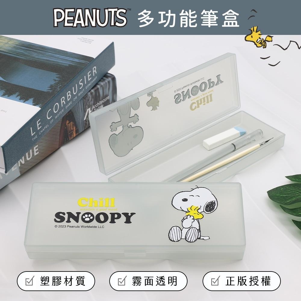 史努比 Snoopy PP多功能筆盒 鉛筆盒 (半透明) 收納盒【5ip8】WP0343-細節圖3