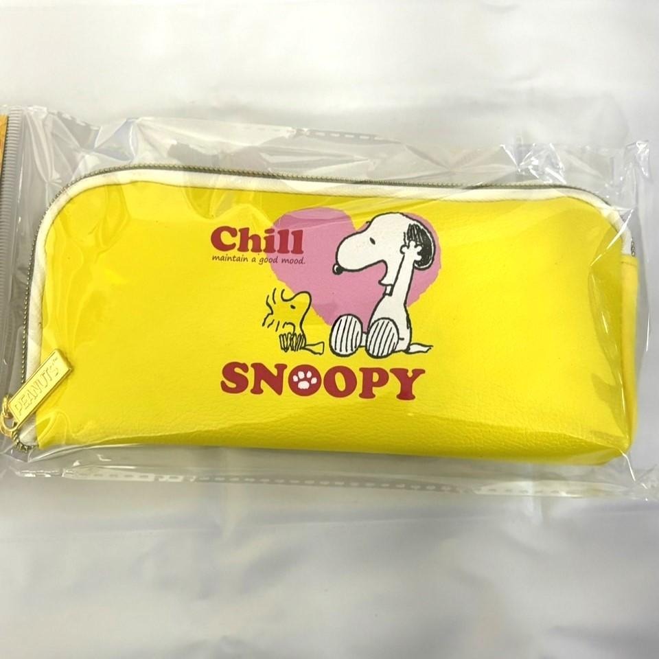 史努比 SNOOPY(好心情)皮質大開口筆袋【5ip8】WP0362-細節圖3