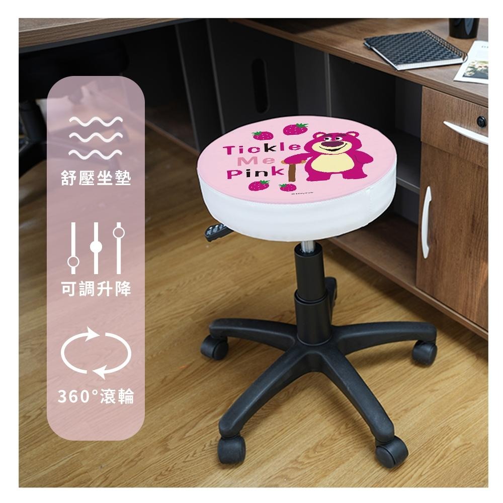 迪士尼 Disney 玩具總動員 滾輪圓椅 椅子 圓椅 美容椅 電腦椅 熊抱哥 三眼怪 巴斯光年【5ip8】DN0509-細節圖4