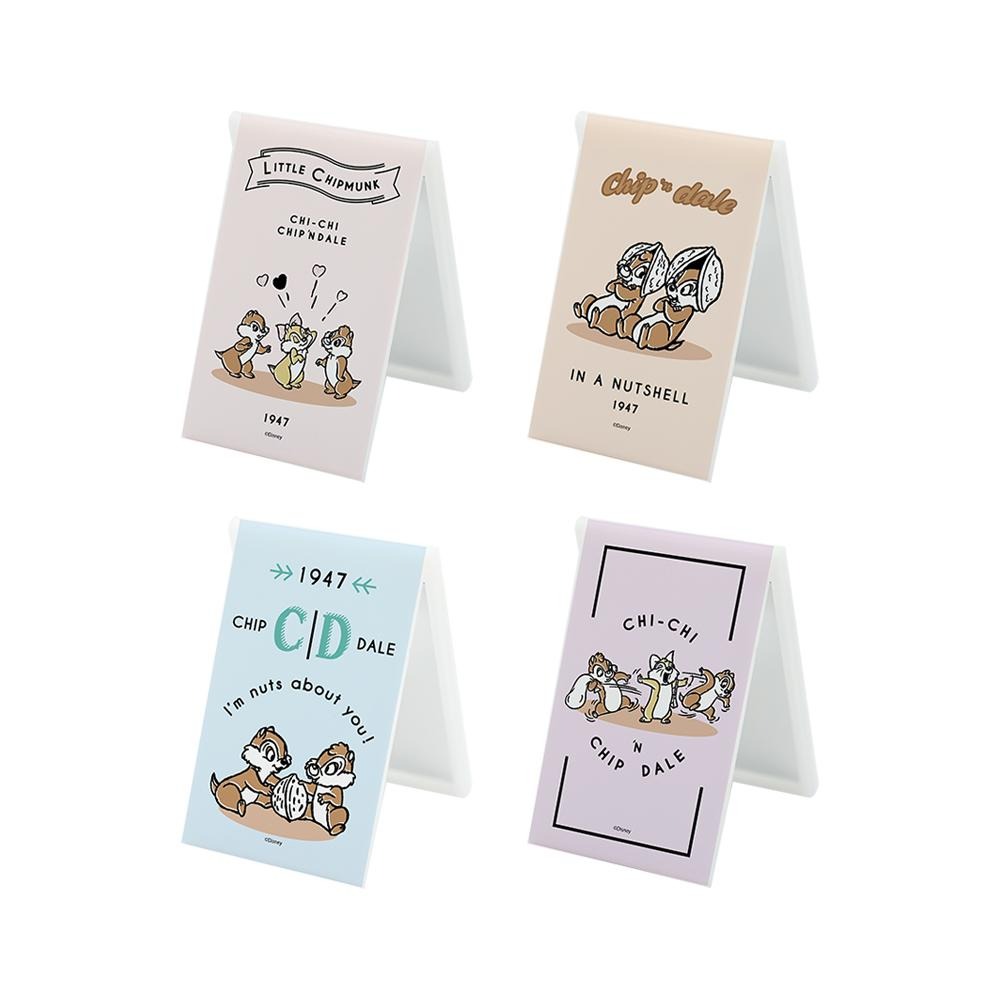 迪士尼 Disney 奇奇蒂蒂 小款 摺疊鏡 鏡子 隨身鏡 化妝鏡子 台灣製造 正版授權 【5ip8】DN0481-細節圖2