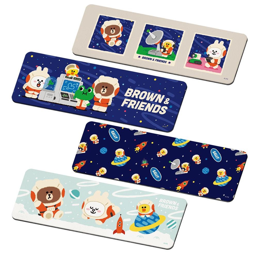 LINE FRIENDS 熊大外太空系列 軟式珪藻土吸水洗漱墊 硅藻土 瀝水 浴室收納 防潮 【5ip8】-細節圖2