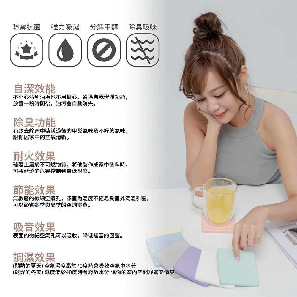 素色硬式珪藻土杯墊  台灣製造/SGS無石棉/防潮/硅藻土/防滑墊/吸水墊/隔熱墊 【5ip8】FM0109-細節圖4