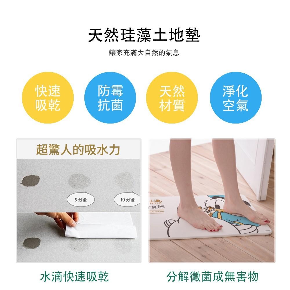 迪士尼 Disney 唐老鴨 珪藻土地墊 60x39x0.9 硅藻土/腳踏墊/防潮/奇奇蒂蒂【5ip8】DN0216-細節圖5