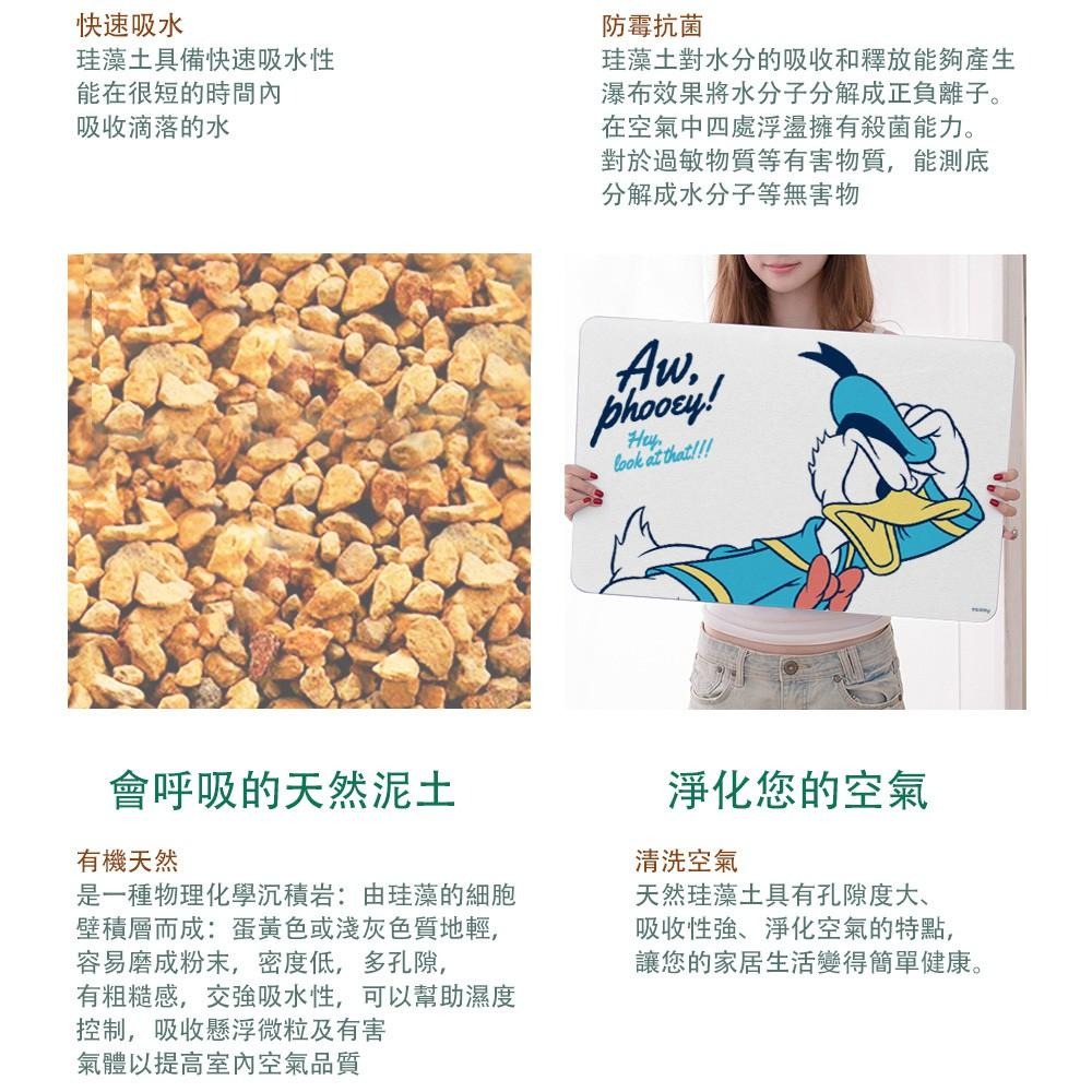 迪士尼 Disney 唐老鴨 珪藻土地墊 60x39x0.9 硅藻土/腳踏墊/防潮/奇奇蒂蒂【5ip8】DN0216-細節圖6