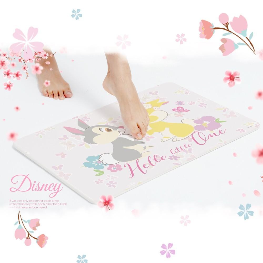 迪士尼Disney 櫻花季珪藻土吸水地墊60x39 維尼 奇奇蒂蒂 邦妮 硅藻土腳踏墊 防潮【5ip8】DN0277-細節圖8
