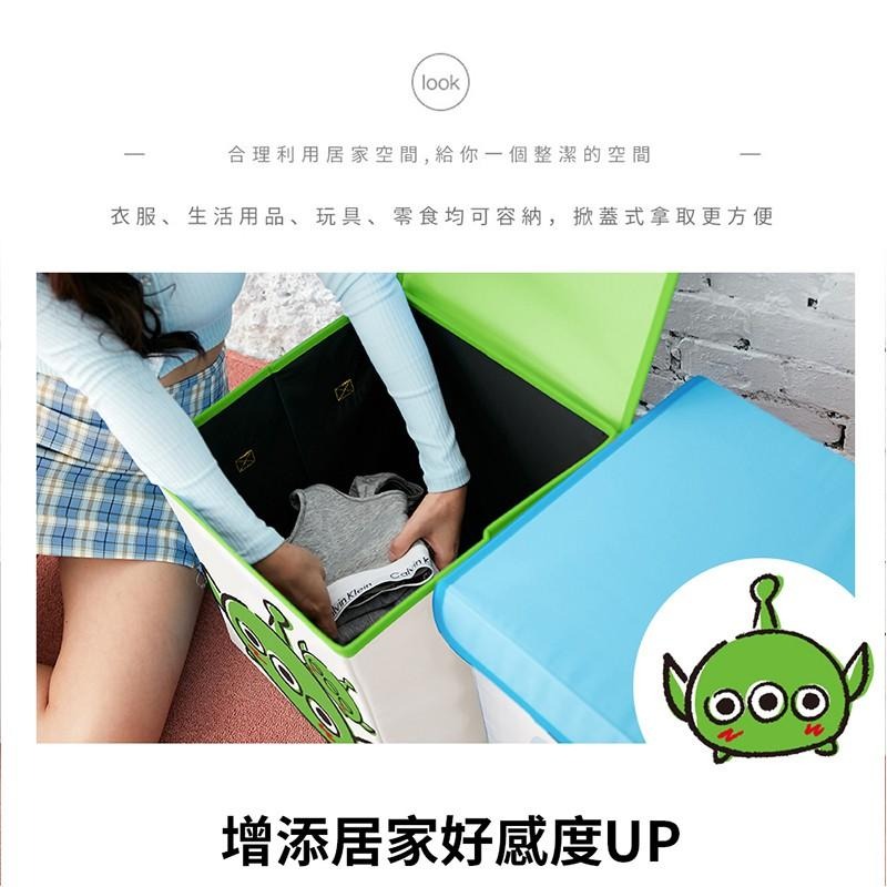 迪士尼 TSUM TSUM 方形摺疊收納箱 收納盒 置物箱 維尼 米奇 奇奇蒂蒂 三眼怪 唐老鴨【5ip8】-細節圖6