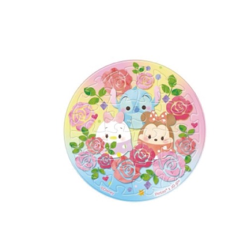 Ufufy玫瑰-拼圖磁鐵16片-透明(圓