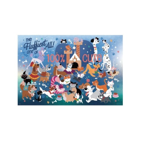 迪士尼-拼圖1000片 小熊維尼 玩具總動員 奇奇蒂蒂 貓狗 迪士尼公主 小美人魚 汽車總動員【5ip8】HP00141-規格圖10