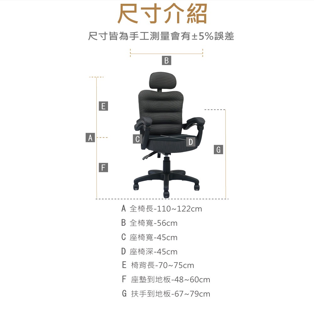 台灣製造AH-62舒適電腦椅 舒適透氣 符合人體工學【5ip8】SC0043-細節圖5