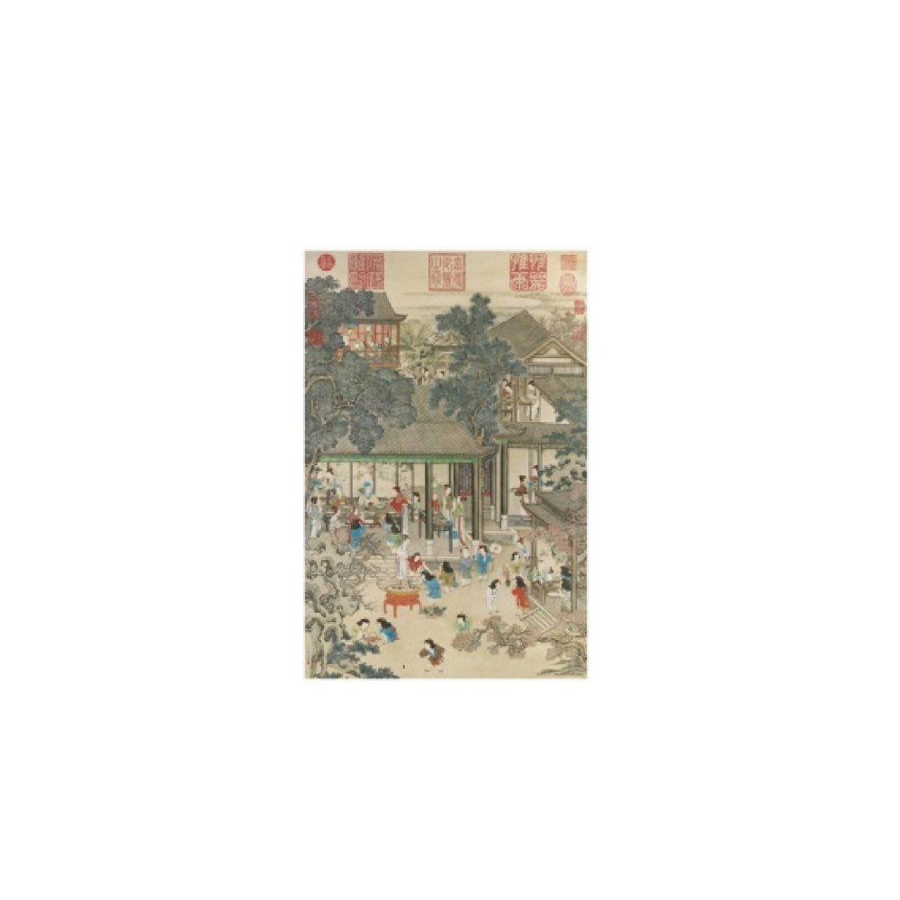 清朝系列 拼圖1000片 - 三款可選 郎世寧八駿圖 孔雀開屏 歲朝歡慶圖【5ip8】HP0022-細節圖3