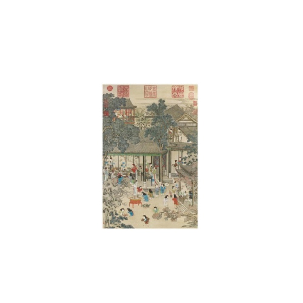 清朝系列 拼圖1000片 - 三款可選 郎世寧八駿圖 孔雀開屏 歲朝歡慶圖【5ip8】HP0022-規格圖3