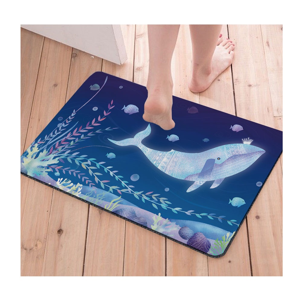 台灣製造 夢幻風軟式珪藻土地墊 60*40地墊 防潮 腳踏墊 硅藻土 吸水墊踏墊 吸水墊 【5ip8】FM4100-細節圖3