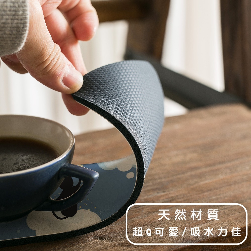 台灣製造 插畫貓咪軟式珪藻土洗漱墊 24*8*0.5  防潮 杯墊 瀝水 吸水墊 浴室收納 【5ip8】FM4107-細節圖5