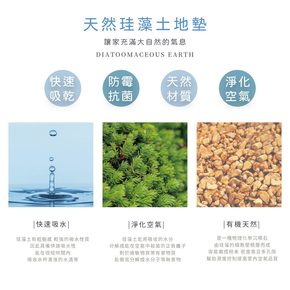 台灣製造 月亮軟式珪藻土地墊 60*40地墊 防潮 腳踏墊 硅藻土 吸水墊踏墊 吸水墊 【5ip8】FM4103-細節圖4