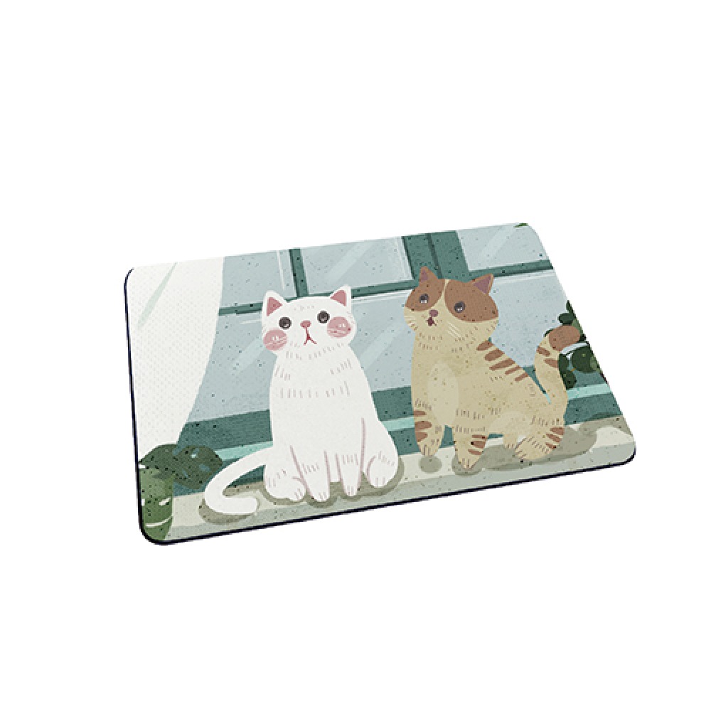 台灣製造 插畫貓咪軟式珪藻土地墊 60*40地墊 防潮 腳踏墊 硅藻土 吸水墊踏墊 吸水墊 【5ip8】FM4105-規格圖10