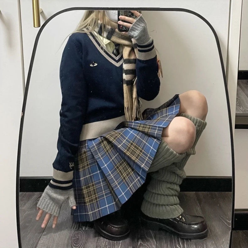 針織堆堆襪 堆堆襪 長襪 日系Jk襪 泡泡襪 中筒襪 襪套 原宿風  小腿襪 中筒襪 辣妹襪-細節圖3