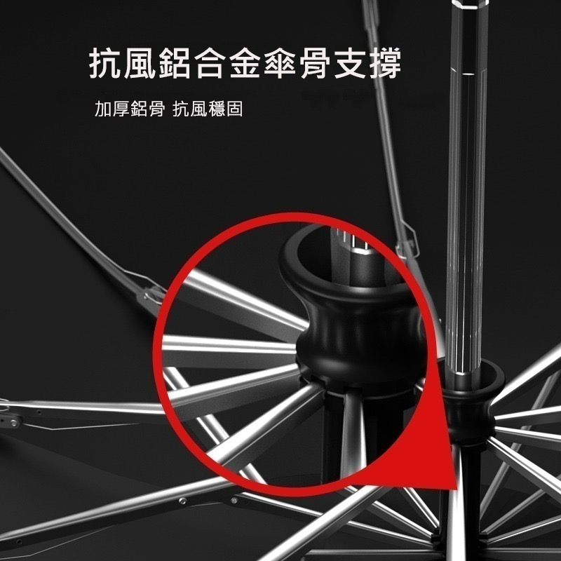 MOORRLII 傘面加大 超大雨傘 大雨傘 大傘 反向傘 反折傘 反向自動傘 自動反向傘 自動傘 自動雨傘 自動摺疊傘-細節圖3