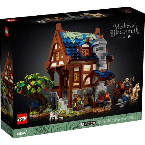可刷卡【群樂】建議選郵寄 盒組 LEGO 21325 Medieval Blacksmith 現貨