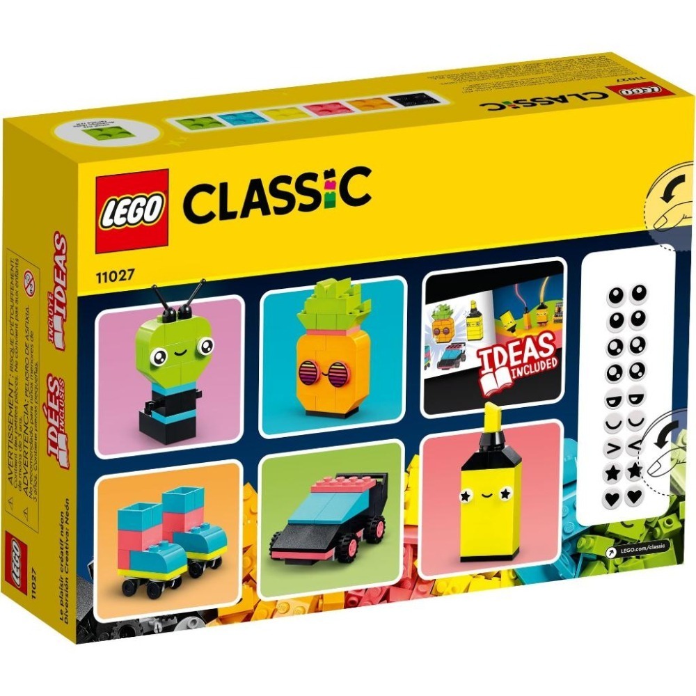 【群樂】盒組 LEGO 11027 Classic-創意螢光趣味套裝-細節圖2