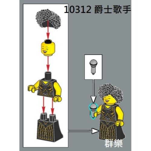 【群樂】LEGO 10312 人偶 爵士歌手