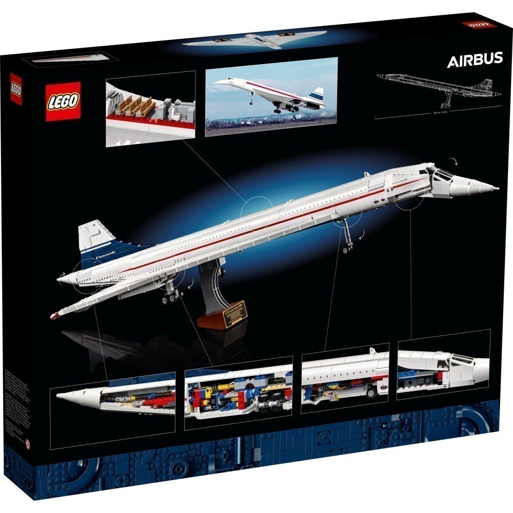 可刷卡【群樂】建議選郵寄 盒組 LEGO 10318	Concorde AirBus-細節圖2