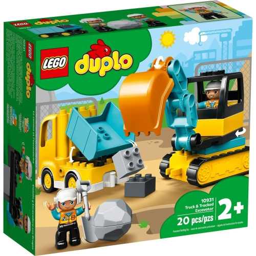 【群樂】盒組 LEGO 10931 Duplo-卡車&amp;挖土機 現貨不用等