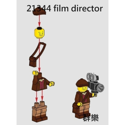 【群樂】LEGO 21344 人偶 film director