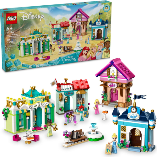 可刷卡 【群樂】建議選郵寄 盒組 LEGO 43246 Disney-迪士尼公主市集大冒險