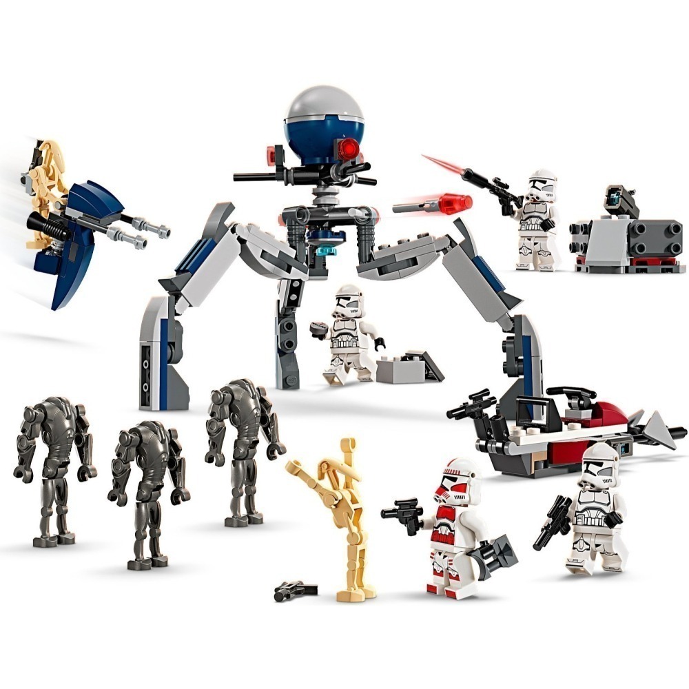【群樂】盒組 LEGO 75372	SW-複製人士兵&戰鬥機器人Battle Pack-細節圖2