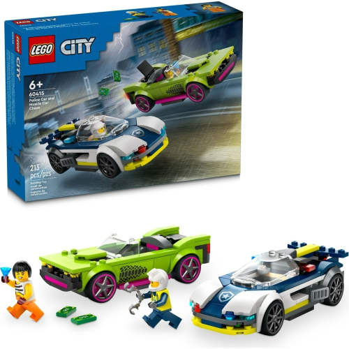 【群樂】盒組 LEGO 60415 City-警車和肌肉車追逐戰