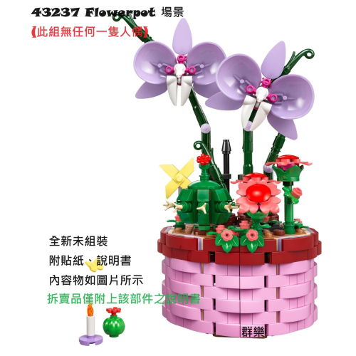 【群樂】LEGO 43237 拆賣 Flowerpot 場景