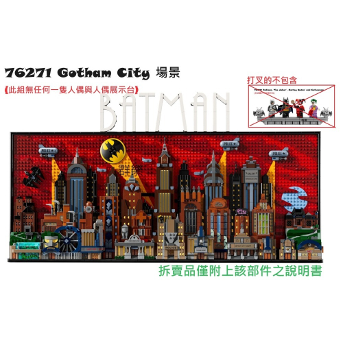 【群樂】LEGO 76271 拆賣 Gotham City 場景
