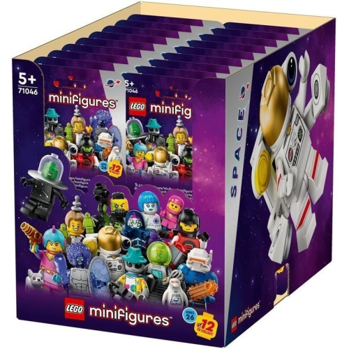 【群樂】人偶包 LEGO 71046 Minifigures-第 26 代-太空 一箱 36隻 配率不保證
