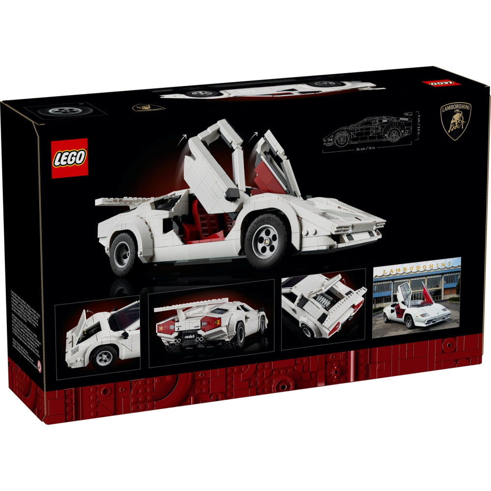 可刷卡 【群樂】郵寄 盒組 LEGO 10337 Lamborghini Countach 5000 Quattrova-細節圖2