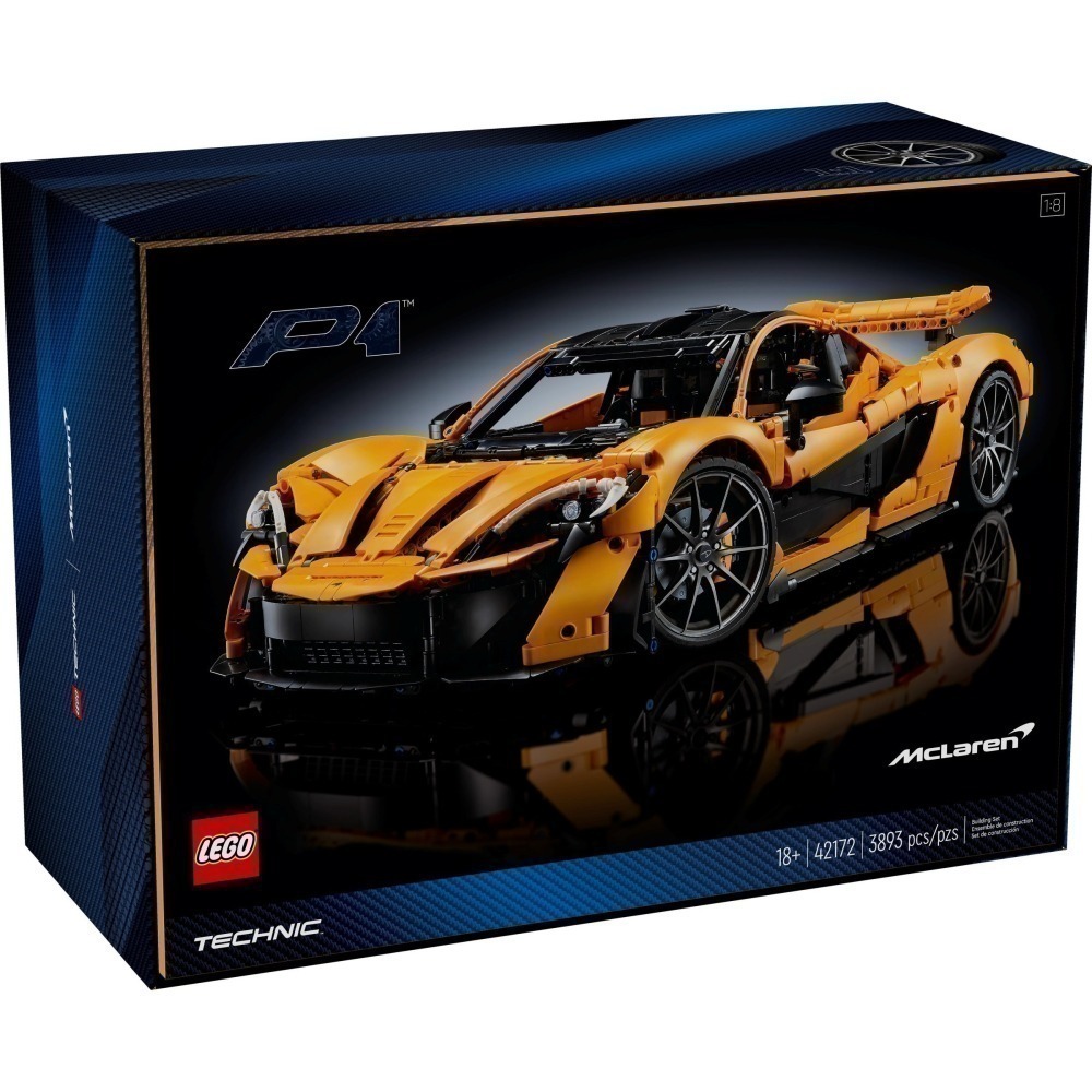可刷卡 【群樂】郵寄 盒組 樂高 LEGO 42172	McLaren P1