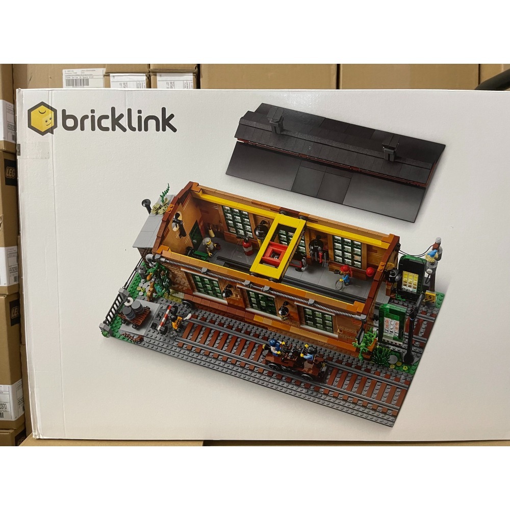 可刷卡 【群樂】建議選郵寄 盒組 LEGO 910033	Old Train Engine Shed-細節圖2
