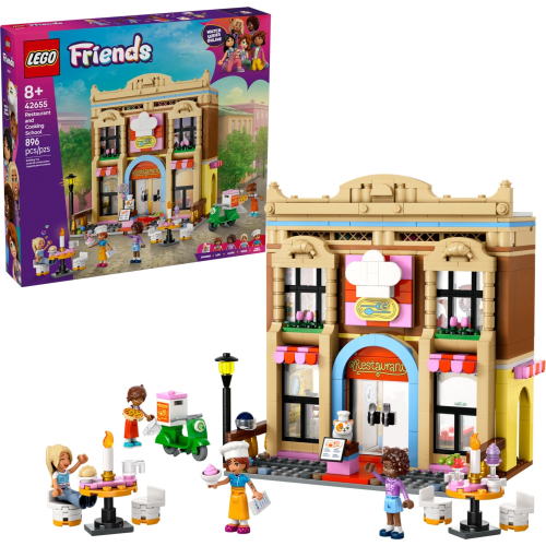 【群樂】盒組 LEGO 42655 Friends-餐廳和廚藝學校 - 群樂(專營樂高盒組、人偶、場景) - iOPEN Mall
