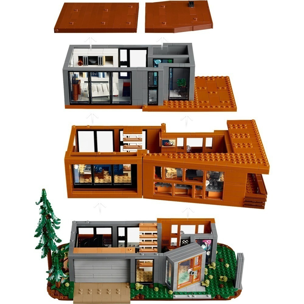 可刷卡 【群樂】建議選郵寄 盒組 LEGO 21354	Twilight The Cullen House-細節圖3