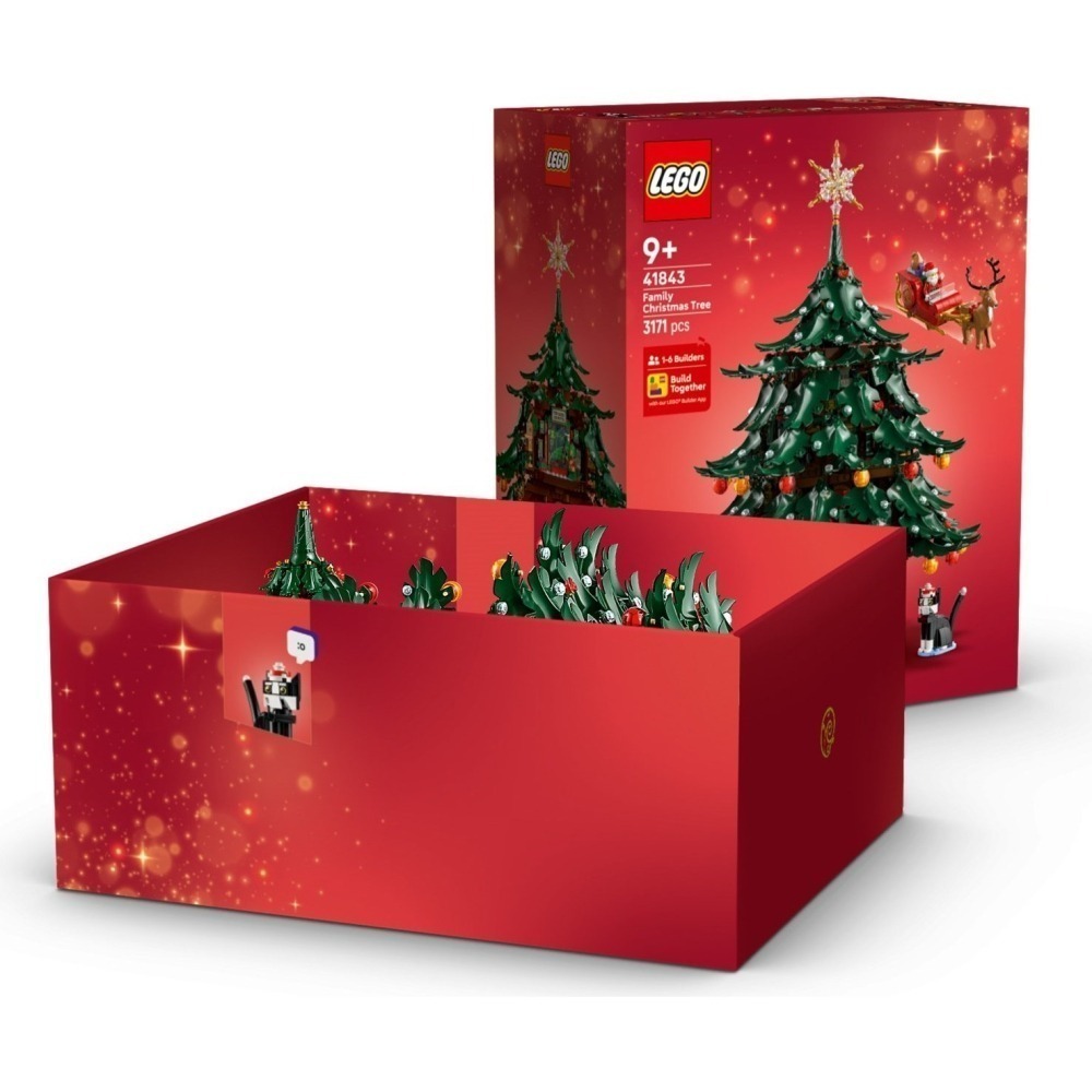 可刷卡 【群樂】建議選郵寄 盒組 LEGO 41843	家庭耶誕樹擺飾-細節圖6