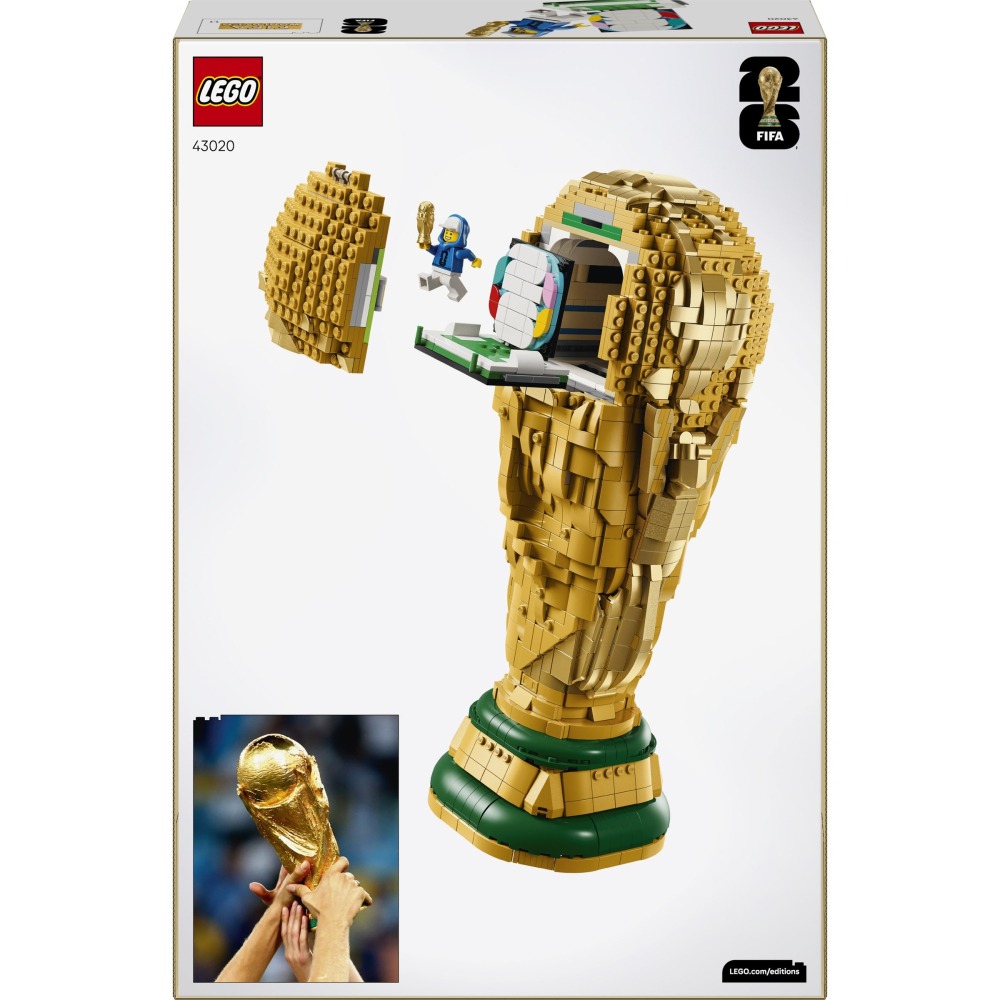 可刷卡【群樂】郵寄 盒組 LEGO 43020 FIFA World Cup Official Trophy 世足賽金盃-細節圖2