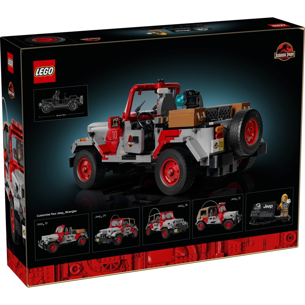 可刷卡【群樂】建議選郵寄 盒組 LEGO 77984 《侏羅紀公園》 Jeep® Wrangler 202605-細節圖2