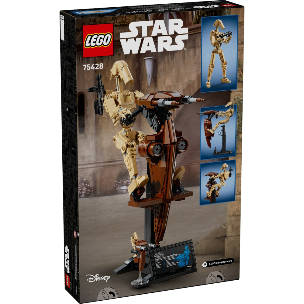 可刷卡 【群樂】郵寄 盒組 LEGO 75428	SW-Battle Droid with STAP-細節圖2