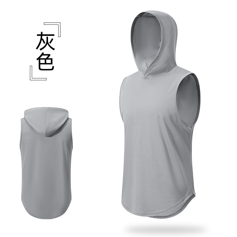 運動無袖連帽背心-細節圖2