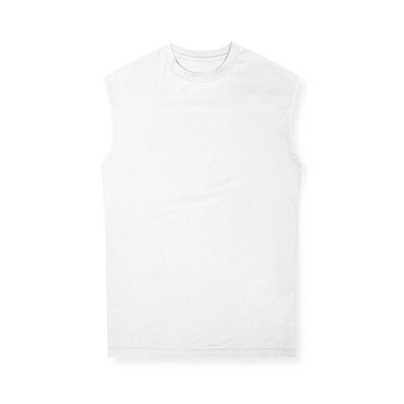 男性夏季寬鬆無袖健身背心-細節圖6